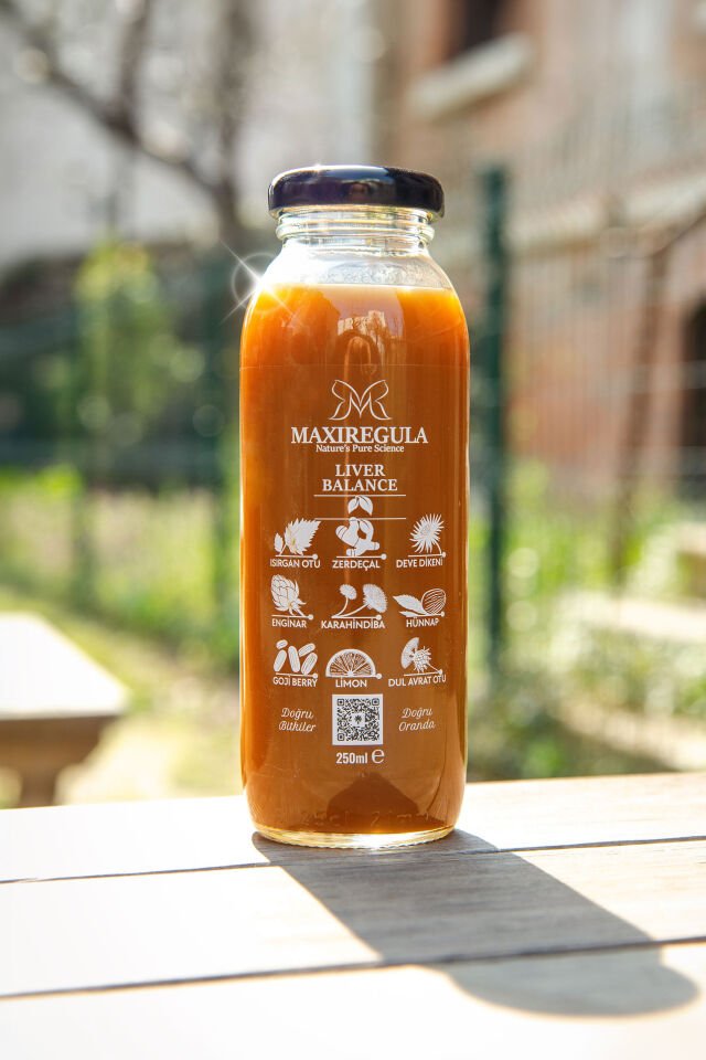 Liver Balance Bitkisel İçerikli Fonksiyonel %100 Şeftali & Elma Meyve Suyu (250ml)