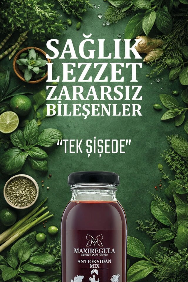 Antioksidan Mix Bitkisel İçerikli Fonksiyonel %100 Vişne Meyve Suyu (250ml)