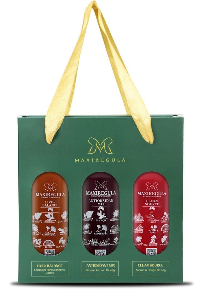 3'lü Paket - Liver Balance - Antioksidan Mix - Clean Source Bitkisel İçerikli Fonksiyonel Meyve Suyu
