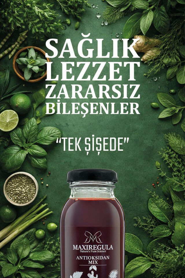 3'lü Paket Antioksidan Mix Bitkisel İçerikli Fonksiyonel %100 Vişne Meyve Suyu (250ml)